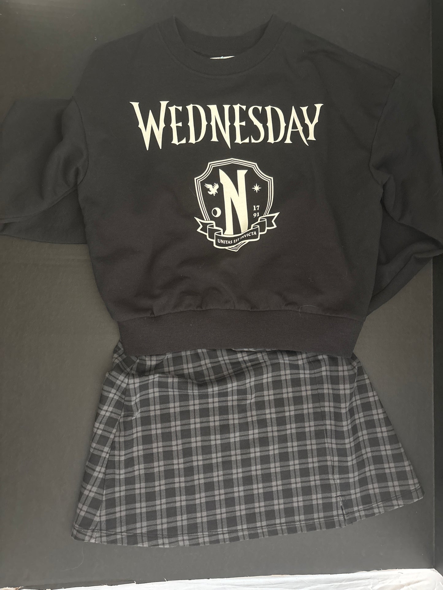 Black Sweatshirt - Wednesday Addams inspired