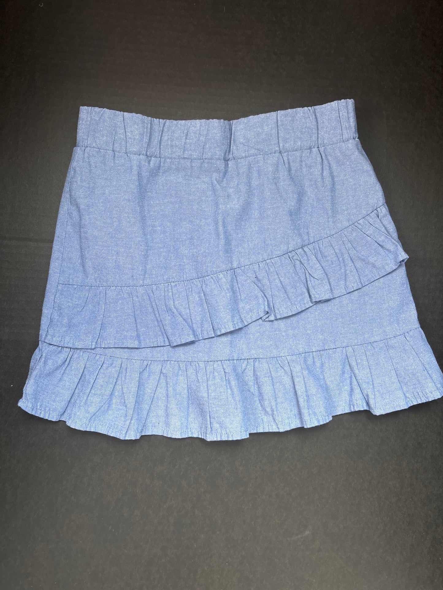 Blue ruffle skirt