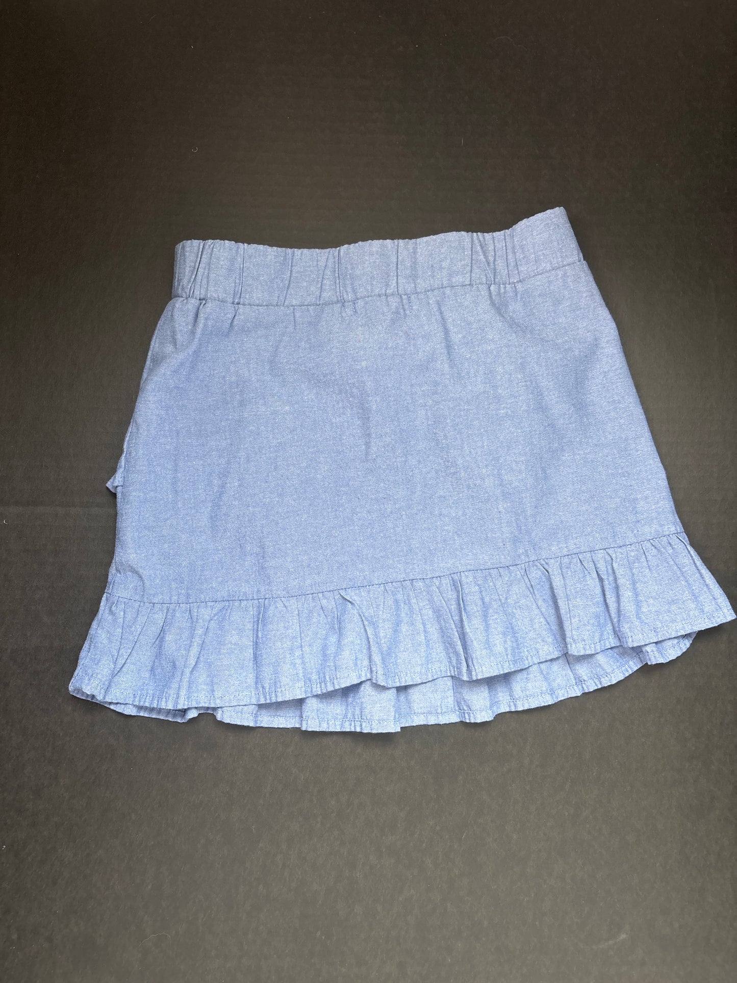 Blue ruffle skirt